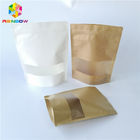 Επαναχρησιμοποιήσιμη ελασματοποίησης πλαστική τροφίμων προσαρμοσμένη εκτύπωση καφετιού εγγράφου συσκευασίας άσπρη