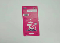 Μια καθορισμένη κάρτα εγγράφου χαπιών φύλων που συσκευάζει το κόκκινο χρώμα συνήθειας καρτών φουσκαλών ρινοκέρων V7 αγκίδων