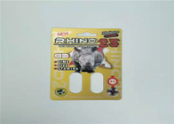 Αδιάβροχος συσκευάζοντας ρινόκερος 99 καρτών φουσκαλών 50k αρσενική αυξήσεων κάρτα ενθέτων επίδρασης χαπιών τρισδιάστατη