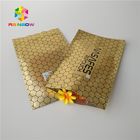 Στιλπνές Ziplock μεταλλινών πλαστικές τσάντες που συσκευάζουν το μεταλλικό χρυσό σακούλι φύλλων αλουμινίου για Cbd Kratom