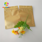 Στιλπνές Ziplock μεταλλινών πλαστικές τσάντες που συσκευάζουν το μεταλλικό χρυσό σακούλι φύλλων αλουμινίου για Cbd Kratom