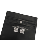 Ziplock μεταλλινών μαύρη ασφαλής για τα παιδιά σακουλών μυρωδιάς απόδειξης τσάντα ζιζανίων THC Mylar κάρρων Sativa Indica
