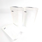 Συνήθεια cOem 1/8 OZ άσπρο λογότυπων φύλλο αλουμινίου αργιλίου μεγέθους Resealable 120 της Kraft μικρά στάσεων εγγράφου που συσκευάζουν επάνω τις σακούλες