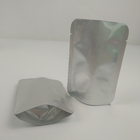Η σαφής ασημένια σακούλα φύλλων αλουμινίου αργιλίου συνήθειας συγκολλά αργιλίου συσκευάζοντας τσάντα αποθήκευσης τροφίμων Mylar φύλλων αλουμινίου την ασημένια με την εγκοπή δακρυ'ων με θερμότητα