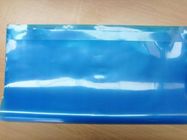 Μπλε διαφανές δευτερεύον φερμουάρ τσαντών σφραγίδων τρία αντιστατικό για τα ηλεκτρονικά προϊόντα