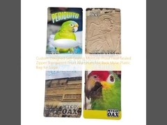 Προσαρμοσμένης σχεδίασης αυτοσφραγιζόμενη, αδιάβροχη υγρασίας, θερμοσυγκολλημένη, με φερμουάρ, διαφανής μπροστινή όψη, σακούλα από πλαστικό Mylar με αλουμινόχαρτο στο πίσω μέρος για ζάχαρη