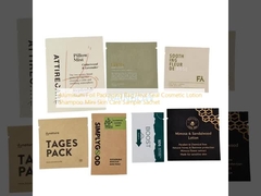 Αλουμινένιο φύλλο συσκευαστική σακούλα θερμική σφραγίδα καλλυντική λοσιόν σαμπουάν μίνι φροντίδα του δέρματος σακούλα δείγματος