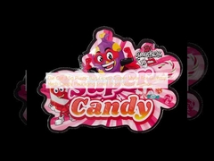 Διαμορφωμένη κοπή 3.5g Πλαστική σακούλα Γυαλιστερό φερμουάρ Mylar Για συσκευασία ζαχαρωτών βοτάνων Candy Smell Proof Γυαλιστερή επιφάνεια