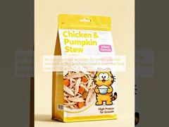 foil custom printed recyclable flat bottom pouches resealable ziplock bag freeze dried dry cat treat food bag packaging bag