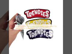 Customized No Stock Smell Proof Zipper Packing Bag 3.5g Special Shape Zipper Pouch with Child Proof Zipper