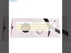 Προσαρμοσμένο Πολυτελές Ματ Χαρτόνι Βιοδιασπώμενο Κουτί Δώρου Σοκολάτας με Εσωτερικά Διαχωριστικά Αναδιπλούμενο Κουτί Συσκευασίας