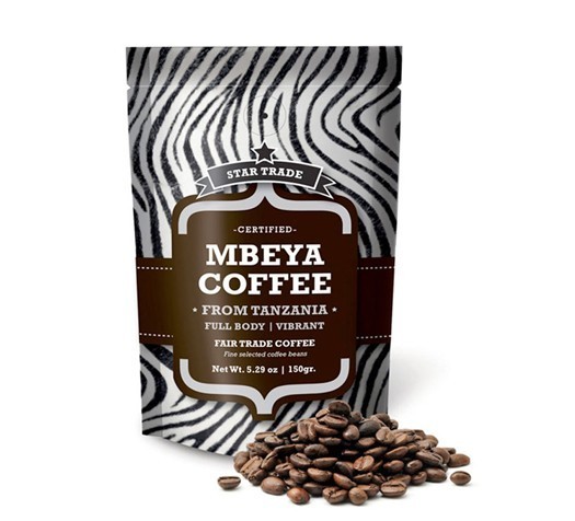 Τσάντα καφέ φύλλων αλουμινίου αργιλίου στάσεων επάνω ματ με το φερμουάρ, καφετιές τσάντες τροφίμων τσαντών καφέ