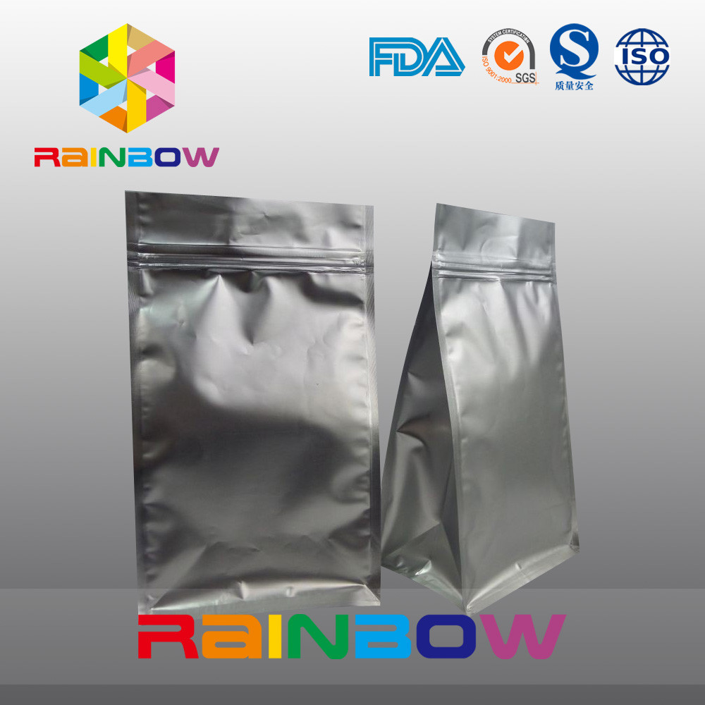 Ματ μαύρο ziplock 8 δευτερεύον gusset καφέ σφραγίδων συσκευάζοντας κατώτατο τσαντών