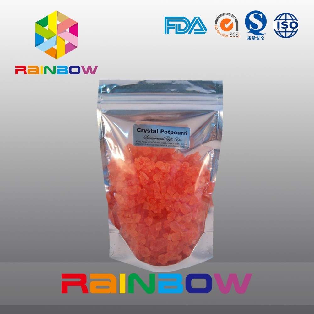 Συσκευασία σακουλών φύλλων αλουμινίου αργιλίου Doypack με τις τσάντες πρόχειρων φαγητών/ζάχαρης φερμουάρ