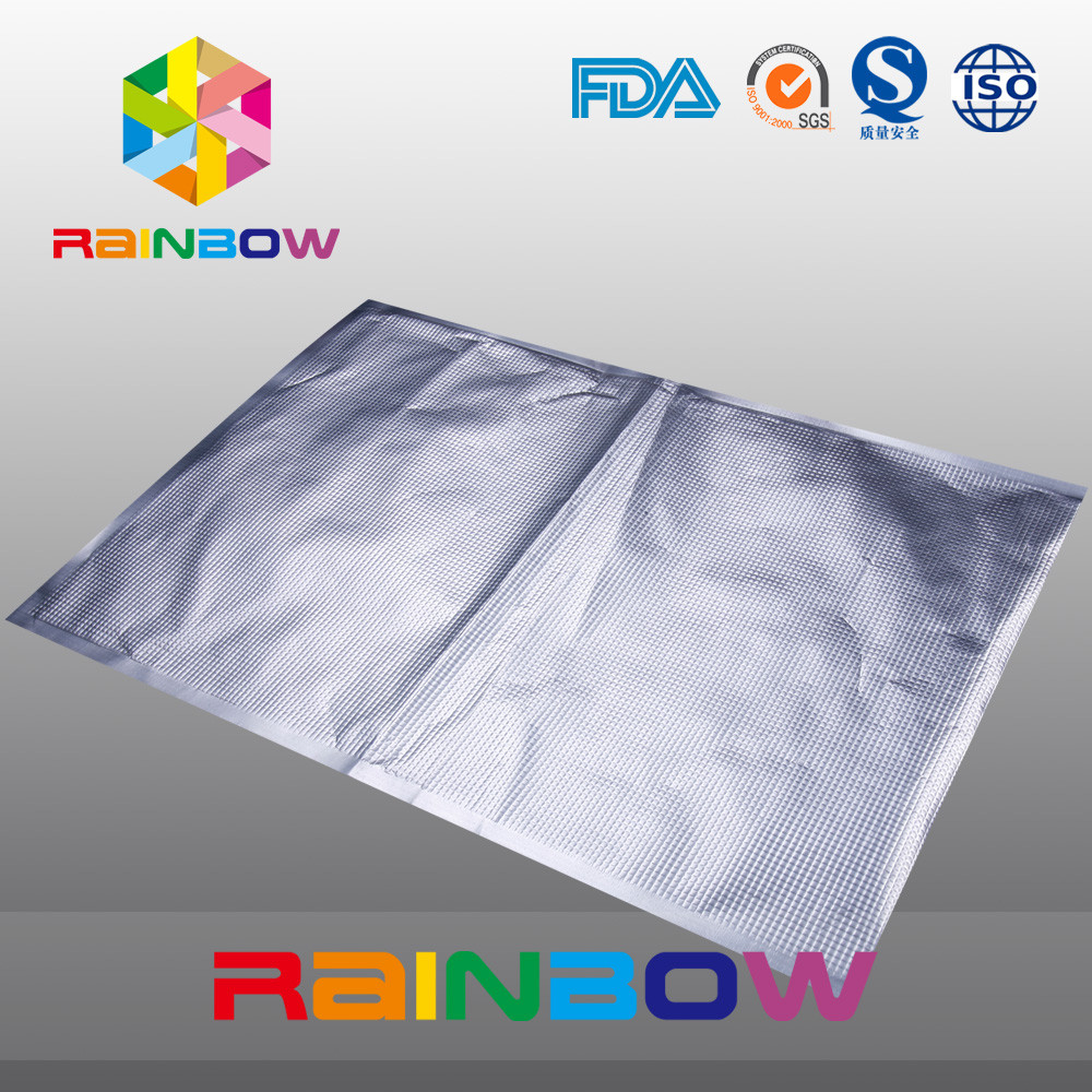 Η κατασκευασμένη κενή σφραγίδα τροφίμων Channal τοποθετεί Sous Vide/την αποτυπωμένη φύλλο αλουμινίου τσάντα αποταμιευτών τροφίμων σε σάκκο