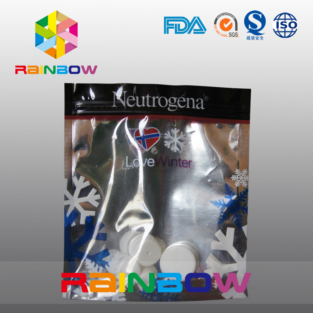 Υδρονέφωση σώματος & πίσω και σαφής μπροστινή καλλυντική σακούλα Doypack φύλλων αλουμινίου αργιλίου λοσιόν