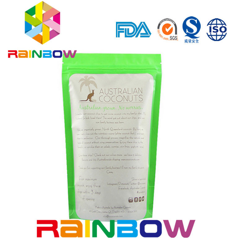 Προσαρμοσμένο συσκευάζοντας Ziplock τσαντών πρόχειρων φαγητών για τους σπόρους που συσκευάζουν τη στάση επάνω κατώτατο Gusset