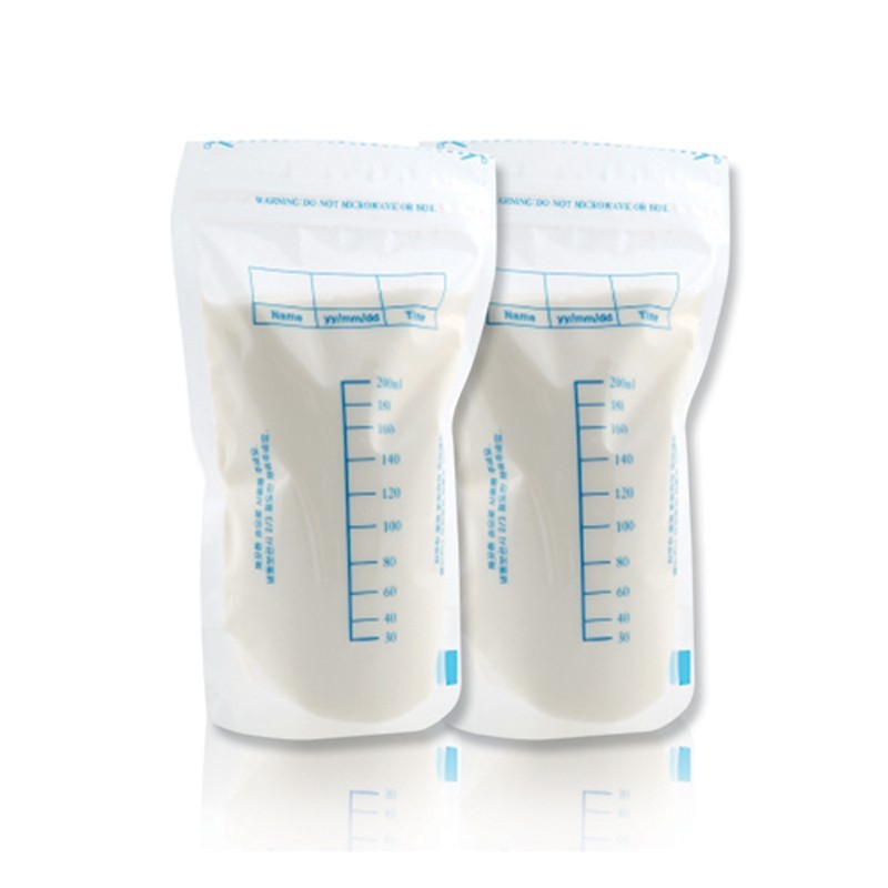 Ασφαλείς πλαστικές σακούλες τροφίμων που συσκευάζουν για τη συσκευασία γάλακτος στηθών με Ziplock