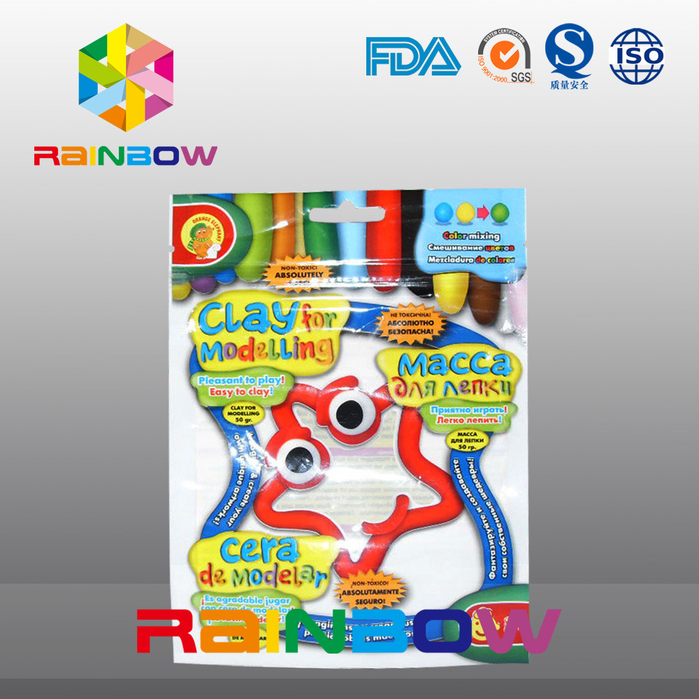 Λογότυπο Coloful συνήθειας τρεις δευτερεύουσες σαφείς πλαστικές σακούλες σφραγίδων που συσκευάζουν για τα τρόφιμα καραμελών/πρόχειρων φαγητών