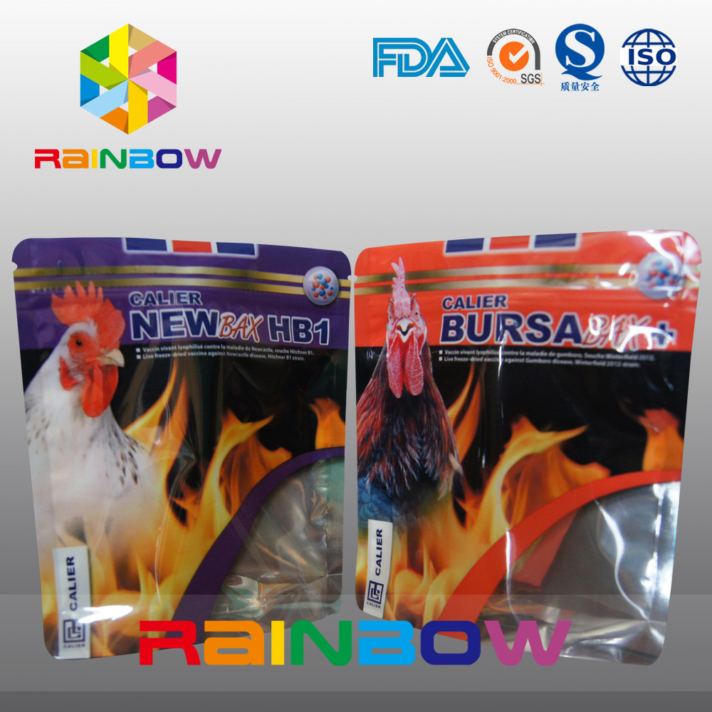 Στάση επάνω στη ζωική τσάντα τροφίμων Tukey φύλλων αλουμινίου αργιλίου σακουλών τροφίμων Zpilock Pet