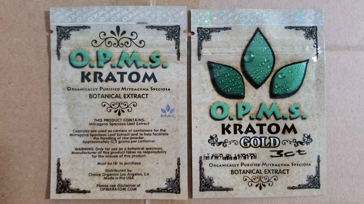 Βοτανικό θυμίαμα συνήθειας kratom που συσκευάζει/3ct τσάντα καψών OPMS kratom