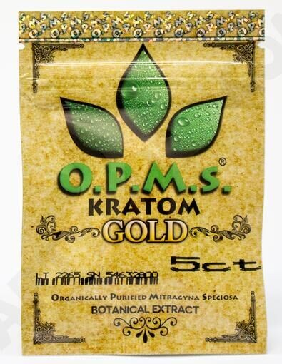 5ct ziplock kratom OPMS χρυσές κάψες αποσπασμάτων που συσκευάζουν τη δευτερεύουσα ziplock σφραγίδων τσάντα τσάντες/τρία