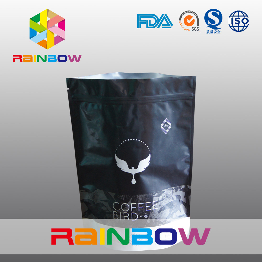 Ματ στάση εκτύπωσης συνήθειας 250g επάνω Ziplock στις τσάντες φασολιών καφέ με τη βαλβίδα