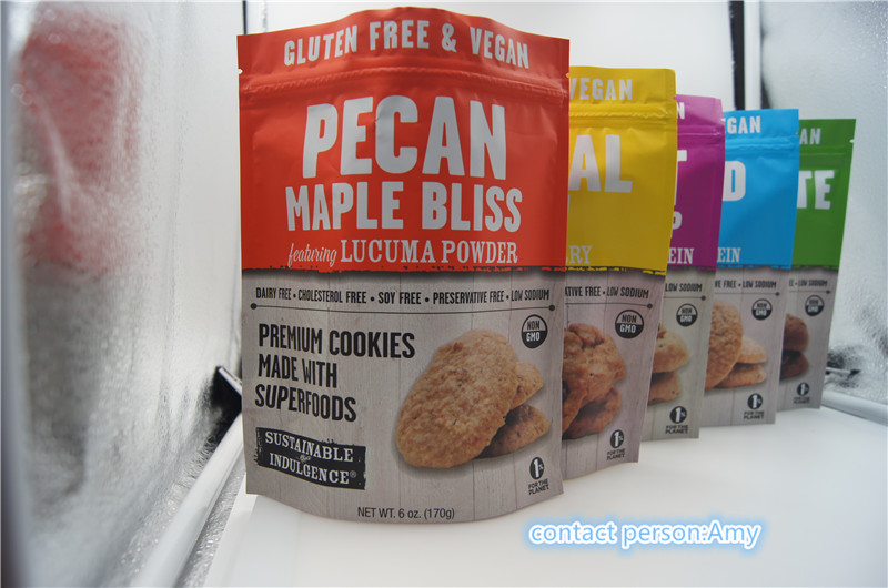 μπισκότο σοκολάτας 2017 νέο σχεδίων προωθητικό που συσκευάζει τη σακούλα τυριών bag/10oz με το φερμουάρ