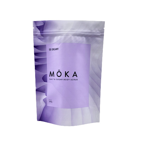 Προσαρμοσμένο λογότυπο τυπωμένο Stand Up Θήκη με φερμουάρ Θαλασσινό αλάτι / Υγρό σαπούνι / Συσκευασία απολέπισης σώματος