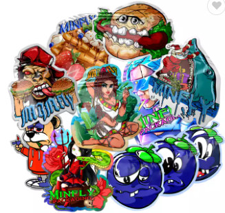 Σακούλα συσκευασίας τροφίμων μαλακής αφής βρώσιμα 3,5 g Τσάντες Mylar για μπισκότα ειδικού σχήματος