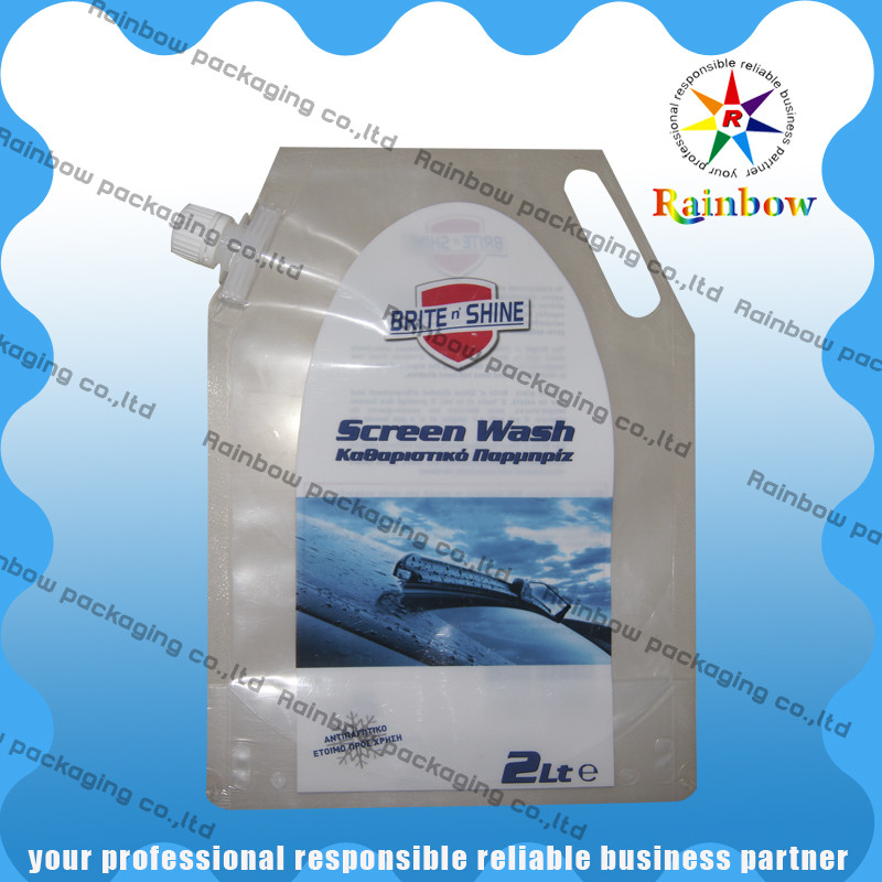 Η σαφής συσκευασία σακουλών σωλήνων της Pet με κρεμά την τρύπα για τα μη αλκοολούχα ποτά