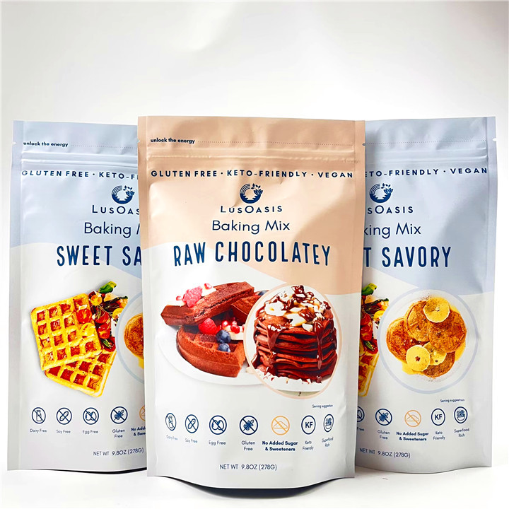 Τυπωμένος βαθμός τροφίμων συσκευάζοντας κλειδαριά φερμουάρ τσαντών πρόχειρων φαγητών κέικ μπισκότων σακουλών Mylar που τοποθετείται σε στρώματα