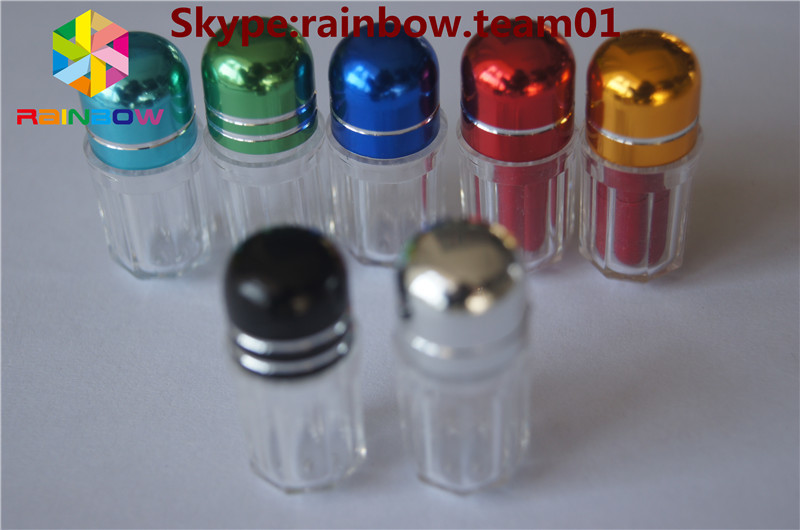 μπουκάλι σεξουαλικών χάπια με το κάλυμμα δαχτυλιδιού/ δοχείο σε σχήμα κάψουλας