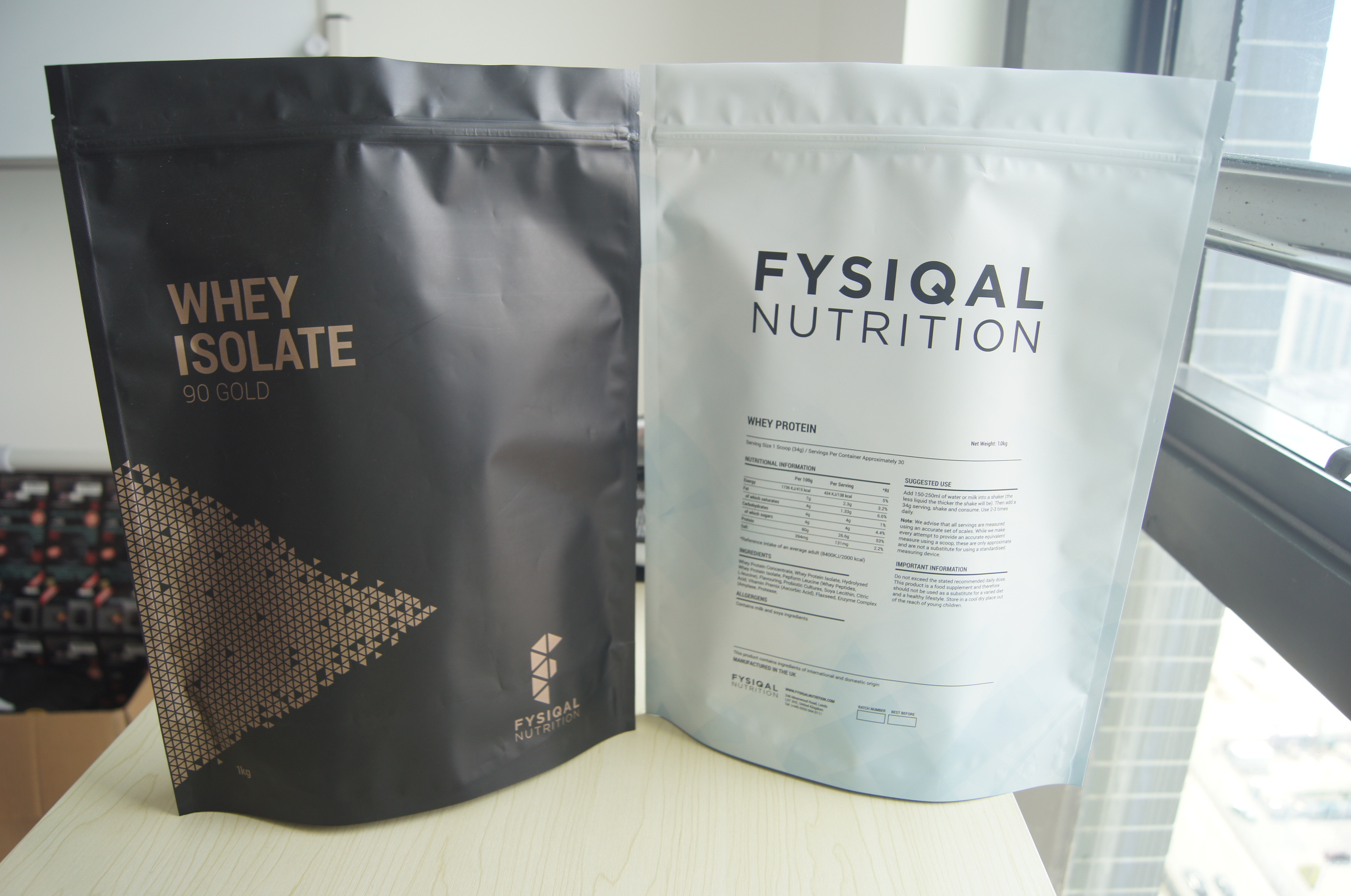 Στάση επάνω στις πρωτεϊνικές τσάντες σκονών ορρού γάλακτος φύλλων αλουμινίου αργιλίου για 480g