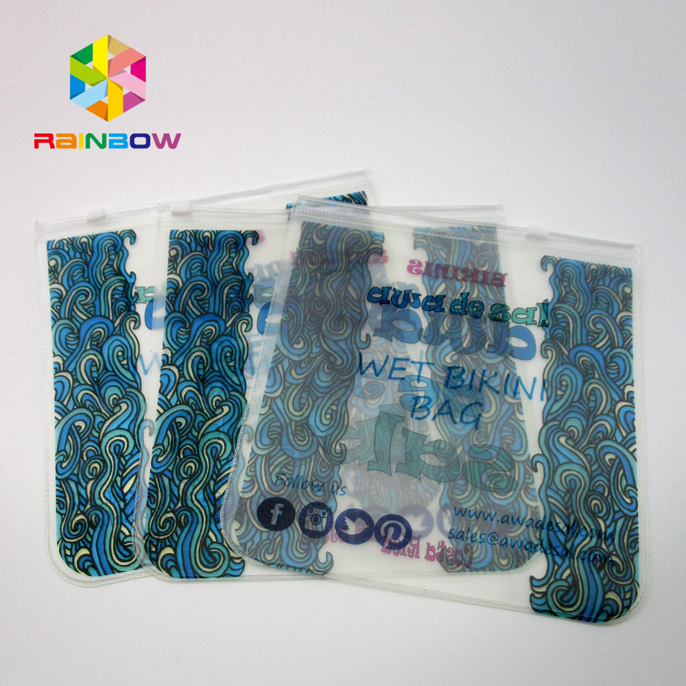 Διαφανής τσάντα μπικινιών τσαντών PVC, πλαστική Swimwear τσάντα της EVA με το φερμουάρ