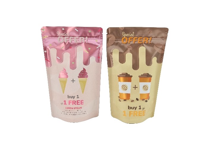 Μεταλλική στάση μεταλλινών επάνω στις συσκευάζοντας τσάντες Mylar φύλλων αλουμινίου αργιλίου τσαγιού τροφίμων συνήθειας τσαντών