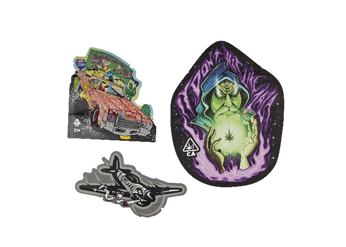 Μαλακή ειδική διαμορφωμένη ψηφιακή εκτύπωση τσαντών κλειδαριών φερμουάρ αφής πλαστική 3.5g Mylar