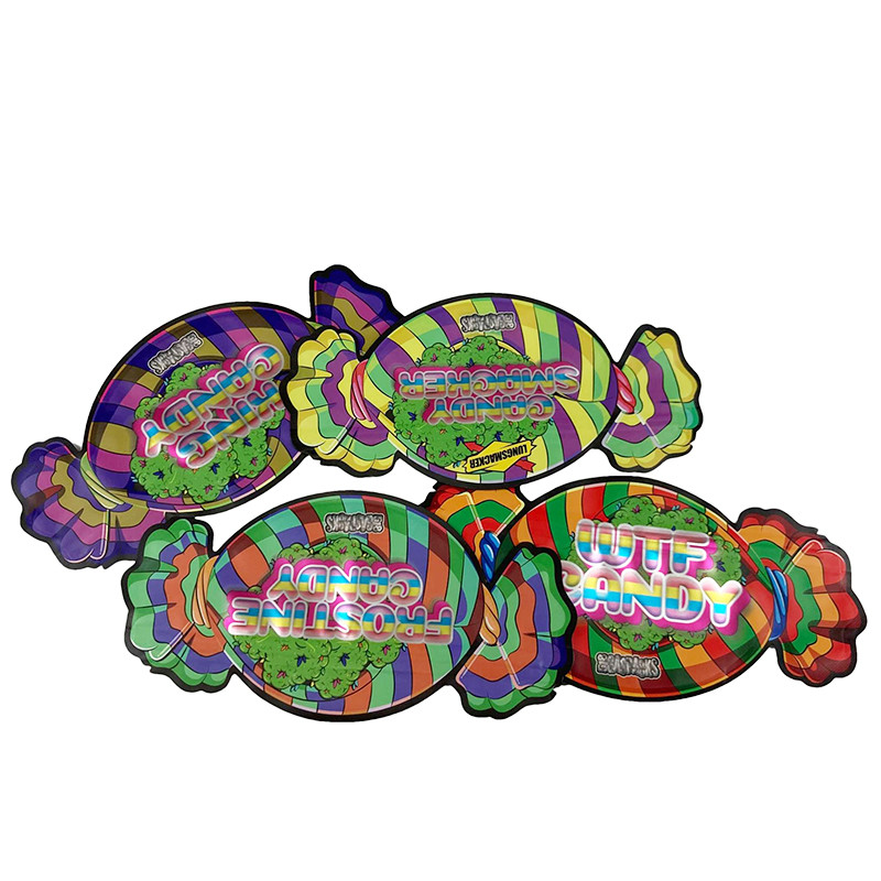 Τύπωση προσαρμοσμένου λογότυπου 1/8 Oz Ανθεκτικές στα παιδιά σακούλες Mylar 3,5g Τρώσιμα ξανακλειδωτά μπισκότα τσουχλιασμένα σακούλα Mylar