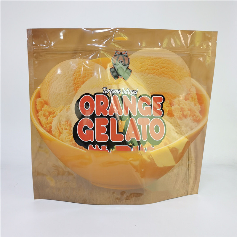 Ψηφιακή τσάντα εκτύπωσης 3.5G 1LB Soft Touch Holographic Pouch High Barrier Smell Proof Child Proof Zipper Stand Up Τσάντες