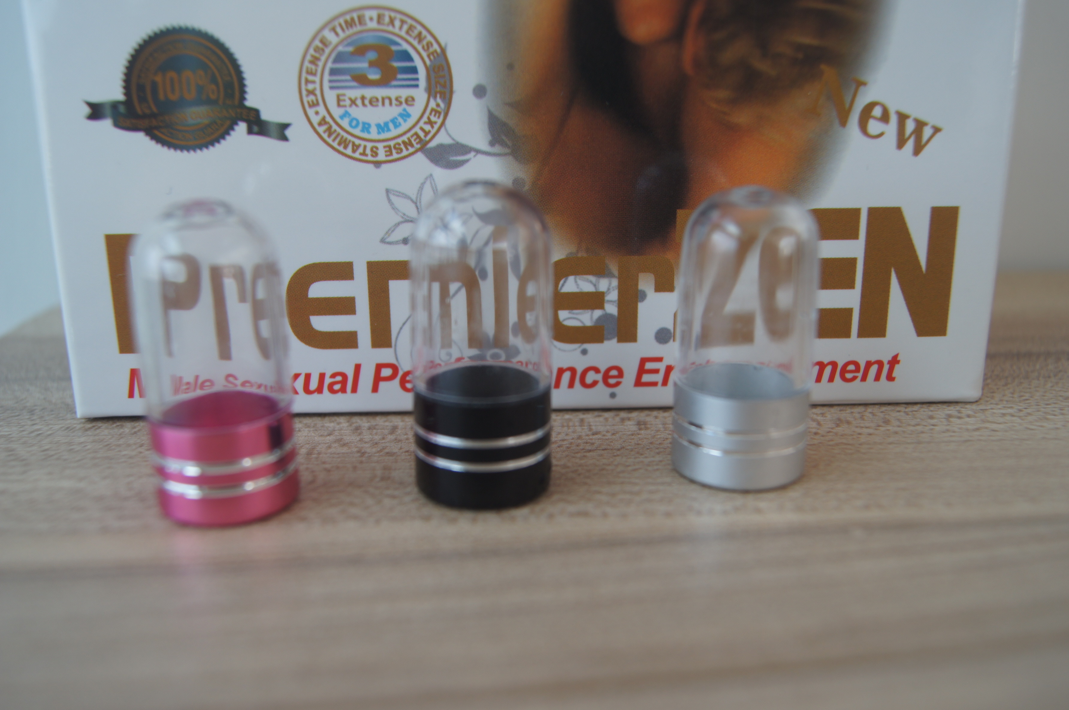 Κενά πλαστικά μπουκάλια χάπια Καψούλα σχήμα δοχείο μπουκάλι PremierZen 3d κάρτες συσκευασία