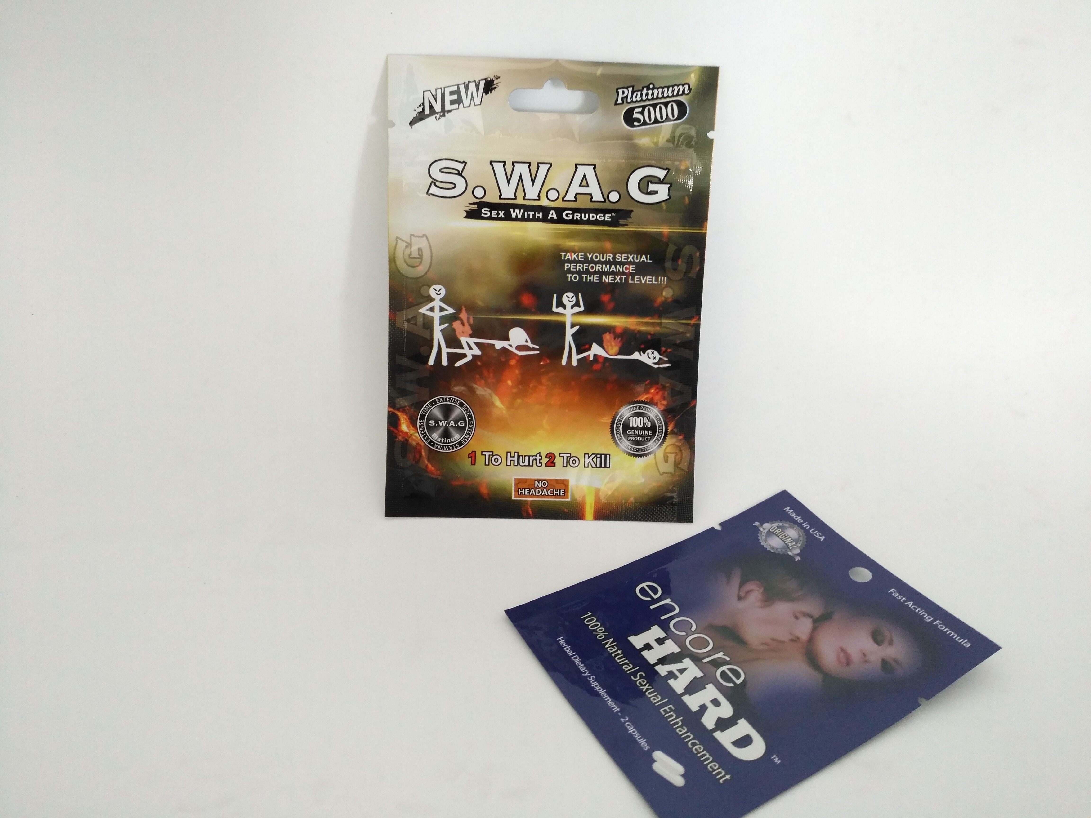 3 δευτερεύουσες σφραγίδων εγκοπές δακρυ'ων τσαντών σακουλών χαπιών συσκευάζοντας για τη σκληρή σκόνη καψών Encore