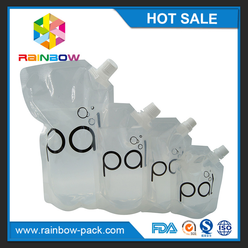 4oz/διαφανής στάση 8oz/16oz επάνω στη σακούλα κρασιού με τους ελεύθερους σωλήνες BPA