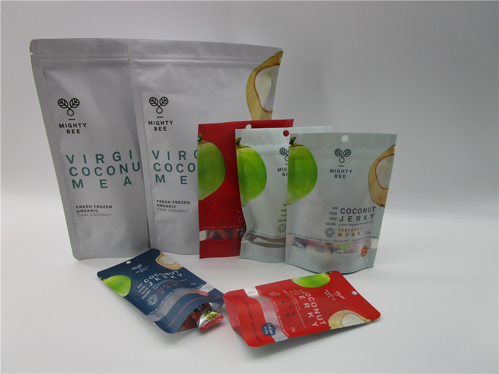 Συσκευασία σακουλών φύλλων αλουμινίου επιφάνειας εκτύπωσης συνήθειας για το ξύλο καρυδιάς/το πρόχειρο φαγητό/την κροτίδα/το μπισκότο