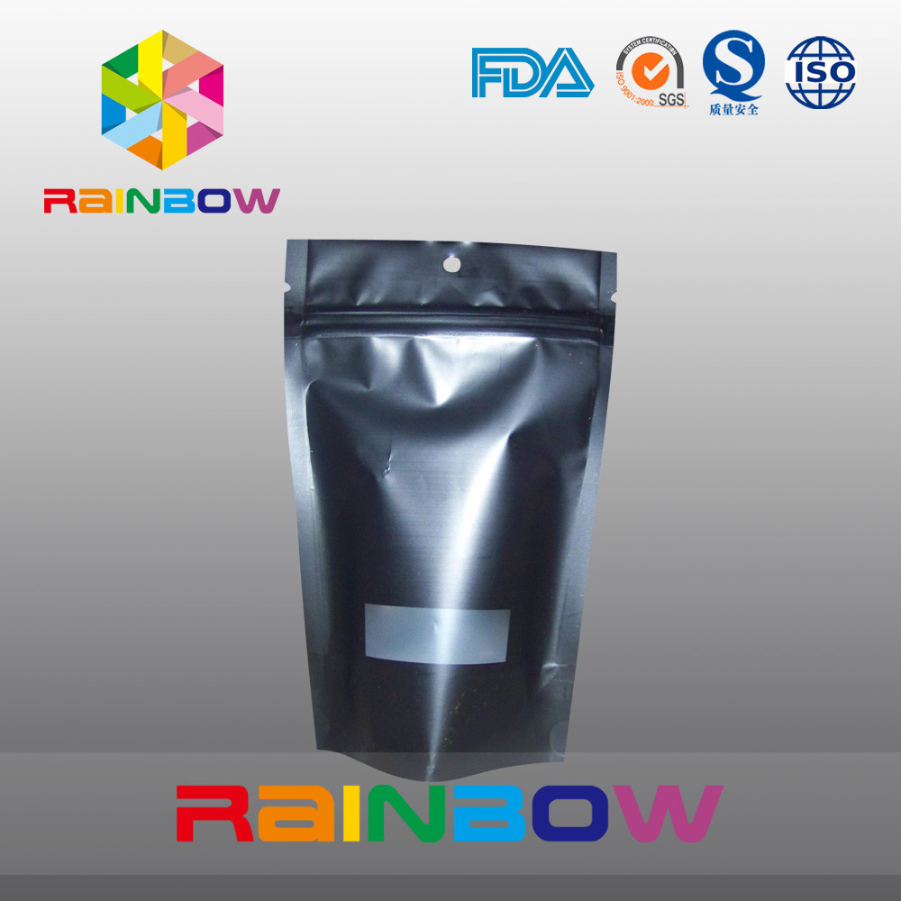 Επαναχρησιμοποιήσιμη Ziplock Doypack μεταλλινών μαύρη Gravure τσαντών καφέ υγρασία εκτύπωσης - απόδειξη