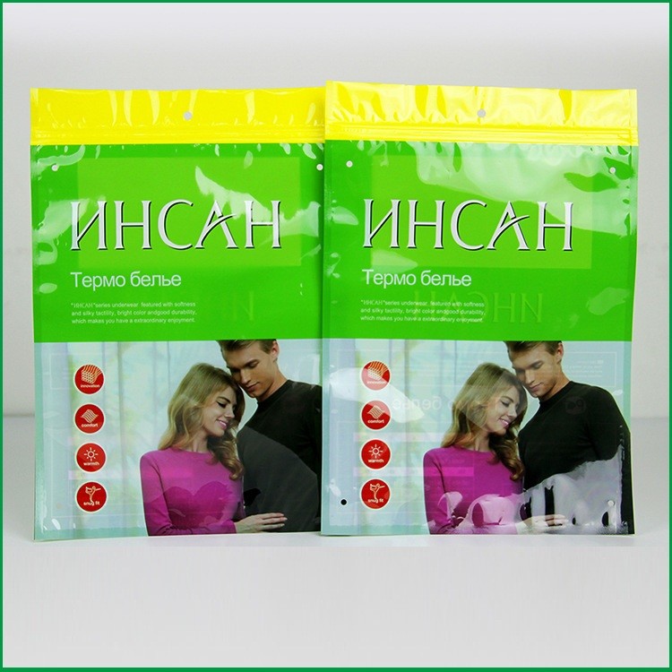 Ziplock συνήθειας πλαστικές σακούλες που συσκευάζουν την πλαστική συσκευάζοντας τσάντα μπλουζών για τα ενδύματα