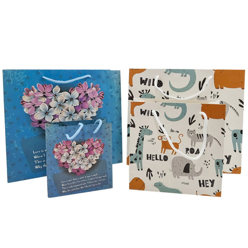 Προσαρμογή Συσκευασία Χάρτινη τσάντα Kraft υψηλής ποιότητας βιοδιασπώμενη τσάντα ψώνια Τσάντα ύφασμα