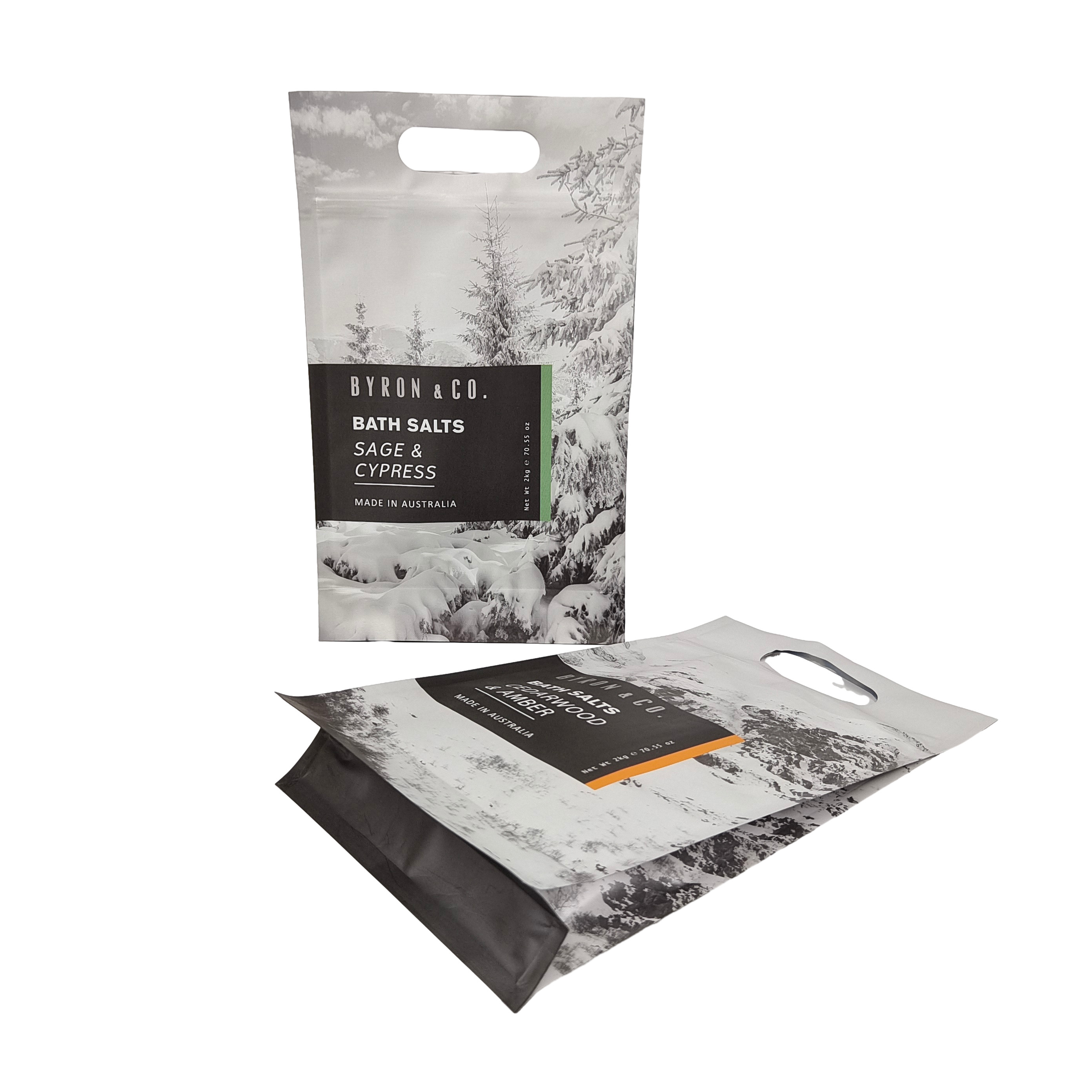 Κάτω Gusset πλαστικό Zip τσάντα πλαστικό τετράγωνο επίπεδη κάτω τσάντα τροφίμων συσκευασία πλευρική σφραγίδα κατοικίδιο τσάντα τροφίμων με λαβή