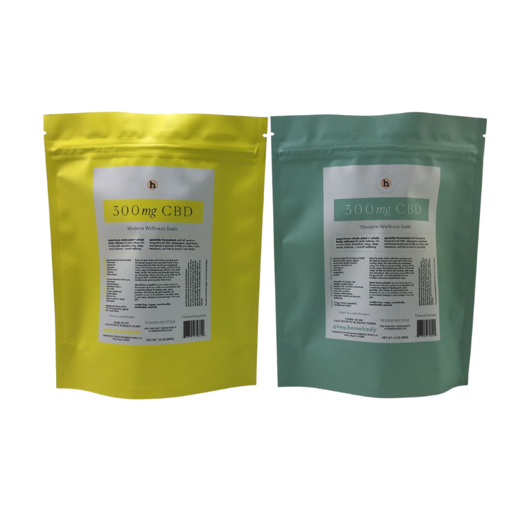 Προσαρμοσμένα Τυποποιημένα Επανακλείσιμα Σάκκα Τσάι Mylar Stand Up Pouch With Zipper Σάκκα Τσάι