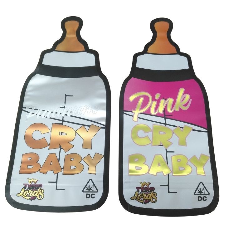 Προσαρμοσμένη εκτυπωμένη θωρακισμένη θωρακισμένη ολογραφική θωρακισμένη τσάντα Mylar 3.5g ειδικό σχήμα τσάντα συσκευασίας για παιδιά