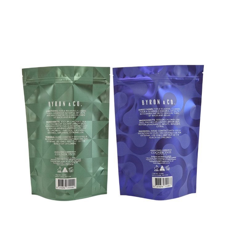 Matte Oem Custom Printed Bath Salts Packaging Zip Lock Bath Salt Body Scrub Standing Bag Packaging Bags Stand Up Bags (Ματ Oem Προσαρμοσμένο εκτυπωμένο αλάτι του μπάνιου Συσκευή)